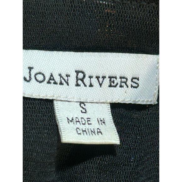 Joan Rivers Jacket Light Coat Women S Black Gold Sequin Glam Artsy Event Floral - Picture 4 of 7